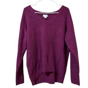 Old Navy Women Size Large Knit Long Sleeve Sweater Stretch Preppy Winter Holiday